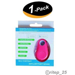 Anti-Lost Theft Device Bluetooth Remote Tracker Key Finder (Pink) - New